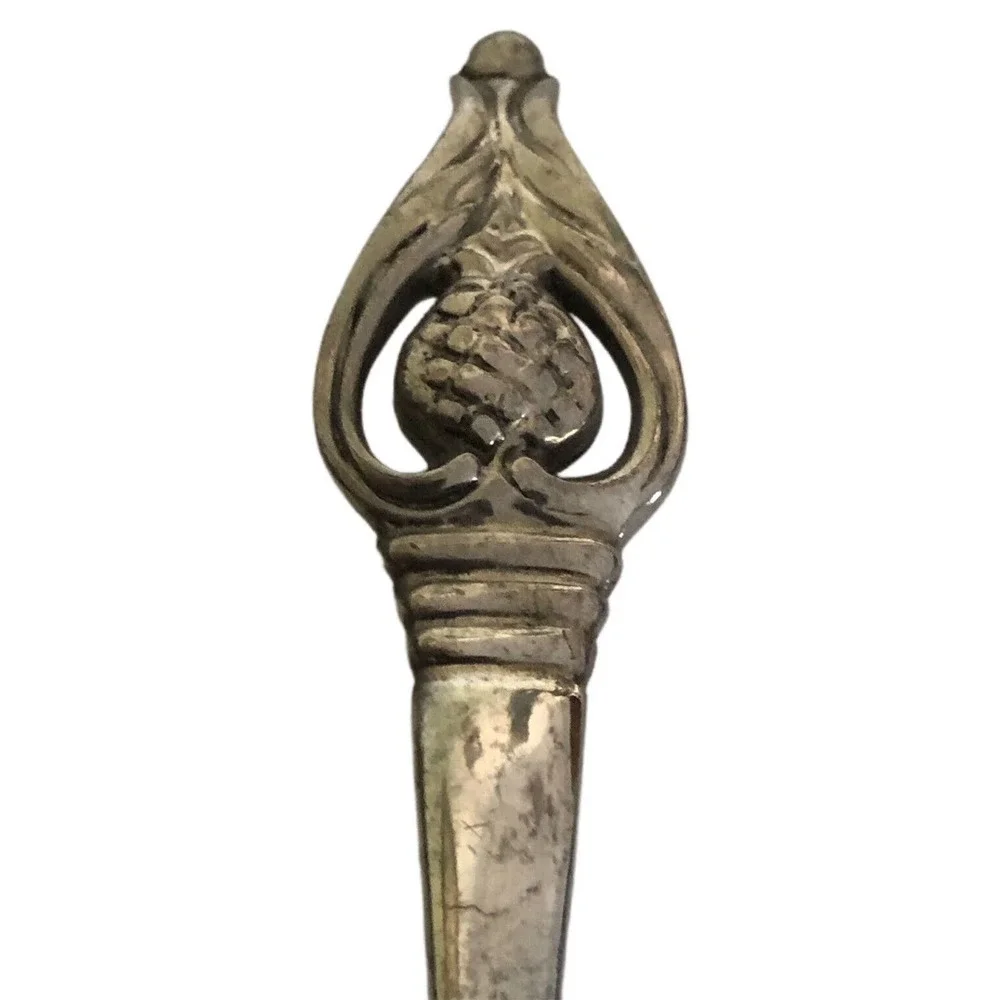 International Silver “Shirley” Spoon Pineapple Signed Sugar Early 19th Century